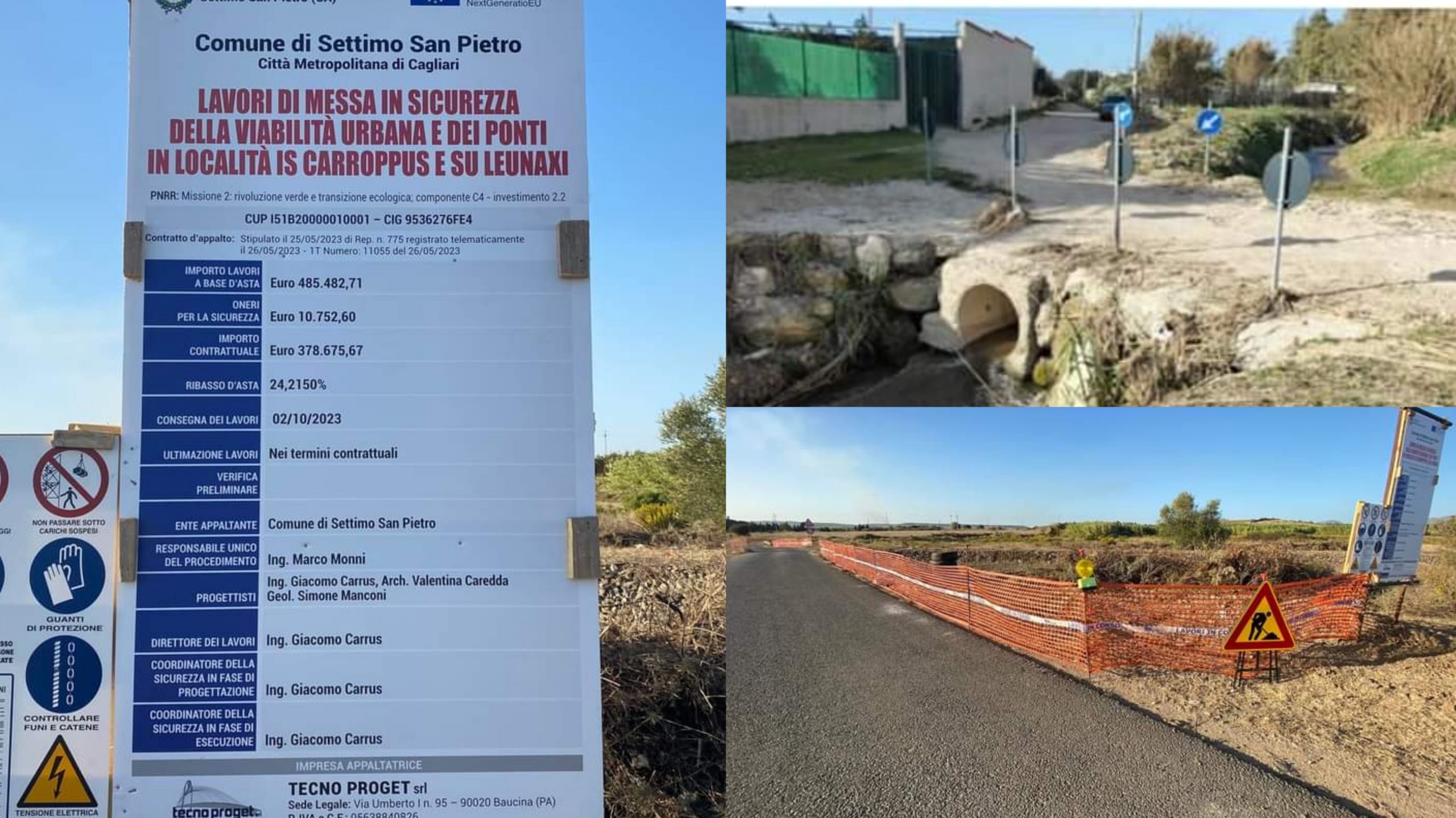 Stop al rischio idraulico a Settimo San pietro, via ai lavori