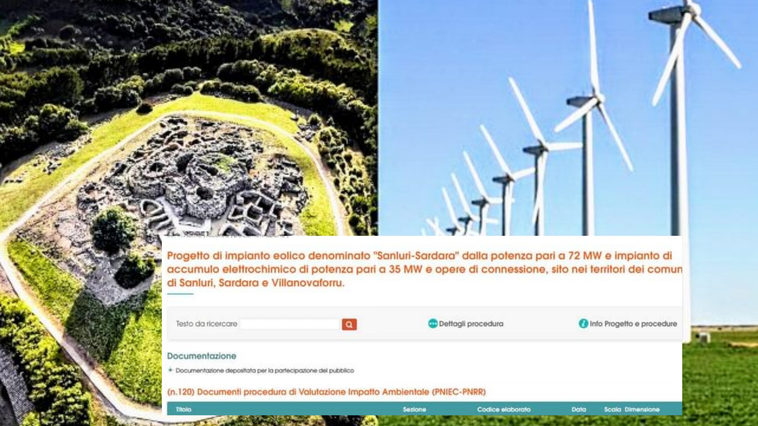 Un maxi parco eolico fra Villanovaforru, Sardara e Sanluri