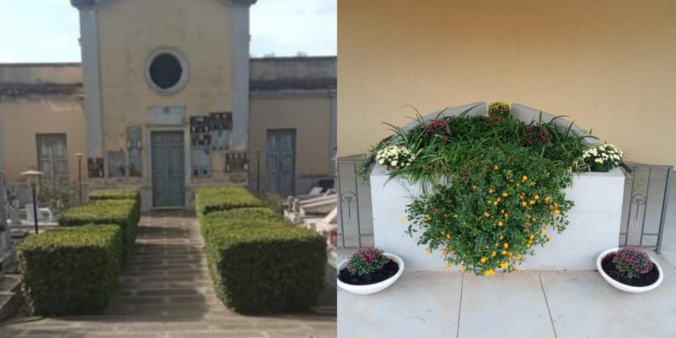 Maracalagonis, un omaggio floreale nel cimitero comunale per chi non può andare