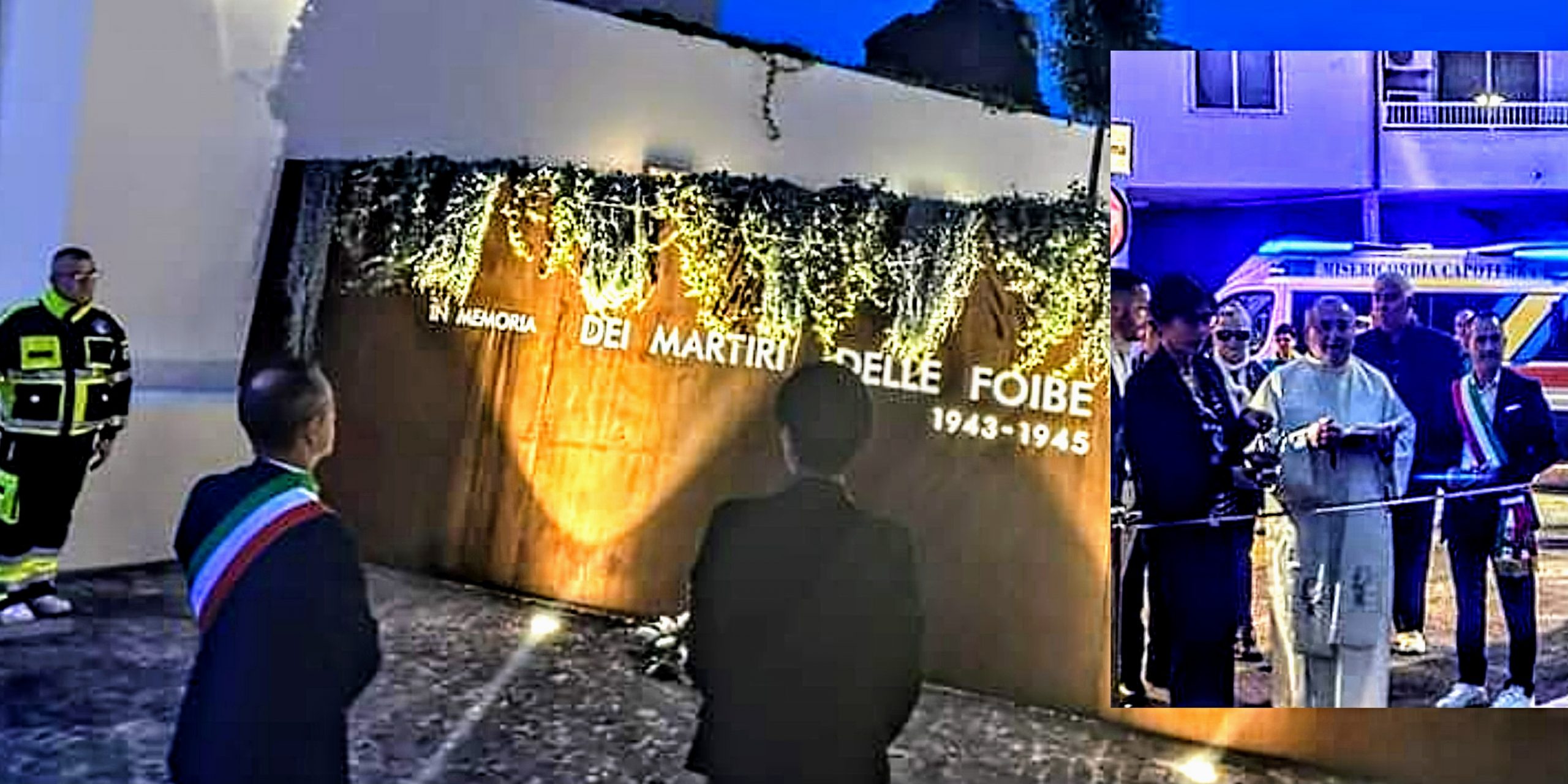 Capoterra, inaugurato in via Roma il monumento in onore dei martiri delle Foibe