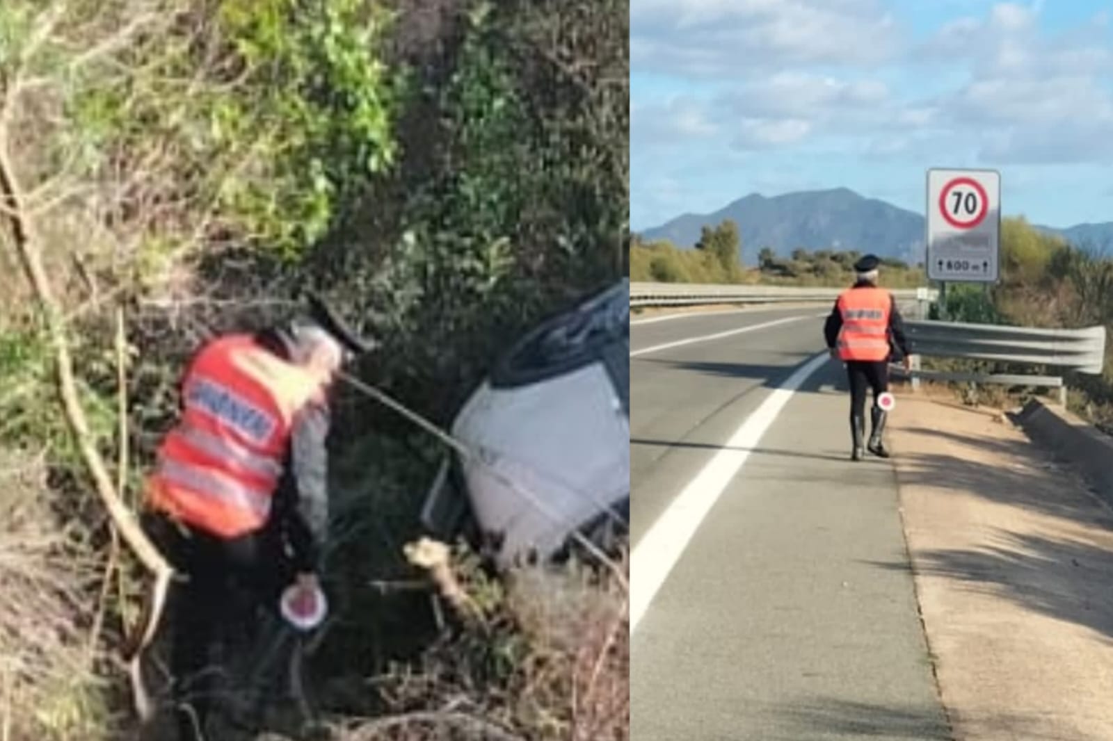 Castiadas, auto finisce nella scarpata e si ribalta: 46enne ricoverata al Brotzu