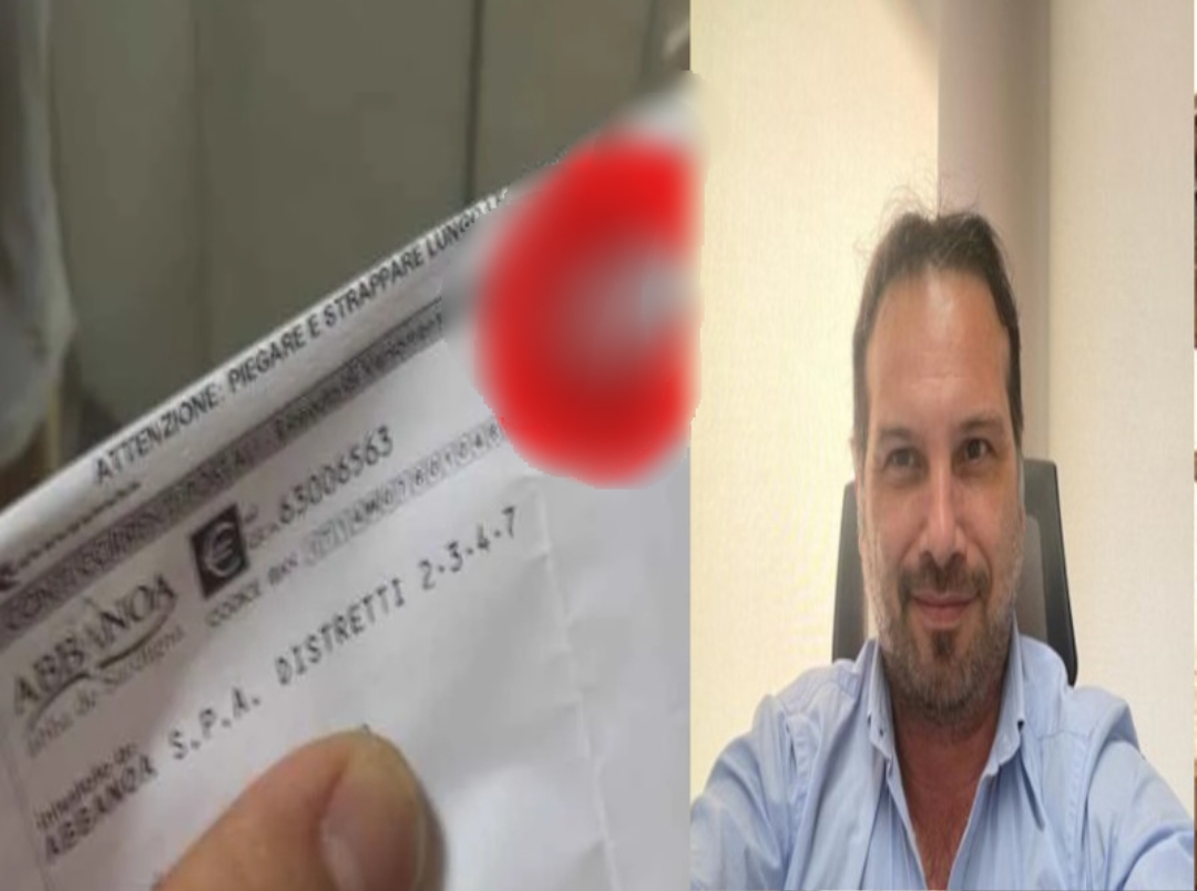 Assemini, bolletta choc di Abbanoa: “Duemila euro per 5mila litri di acqua consumata ogni giorno”