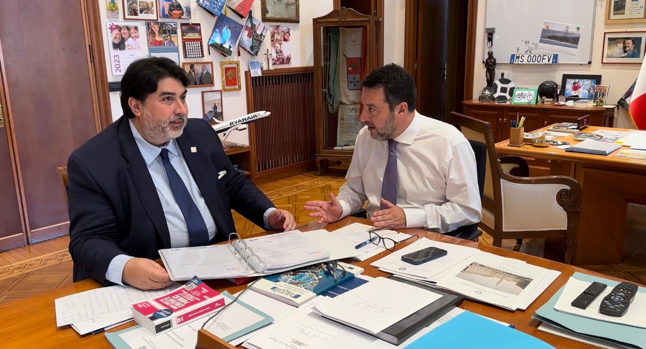 Solinas da Salvini per le infrastrutture, ma “sono spariti i milioni per Sant’Elia a Cagliari”