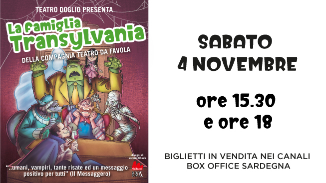 A Teatro Doglio in maschera per Halloween: arriva la famiglia Transylvania!