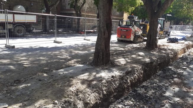 Cagliari, cantieri incubo: via Roma, viale Trieste e piazza Matteotti restano senza acqua
