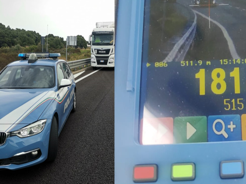 Ubriachi, senza patente e che sfrecciano a 181 km orari: 3 automobilisti nei guai in Sardegna