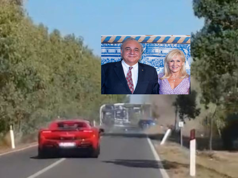 Morti carbonizzati nella Ferrari dopo il sorpasso vietato sulla 195, il video dello schianto finisce in procura