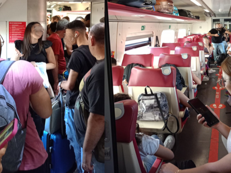 Tutti ammassati sul treno Cagliari-Chilivani: “Strapieno e niente posti liberi dalla fermata dell’aeroporto”