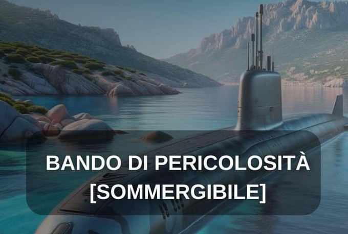 Vietato navigare e pescare, pericolo sommergibile nelle acque di Arbatax