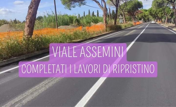 Viale Assemini a Elmas rimesso a nuovo, riaperta la strada per l’aeroporto
