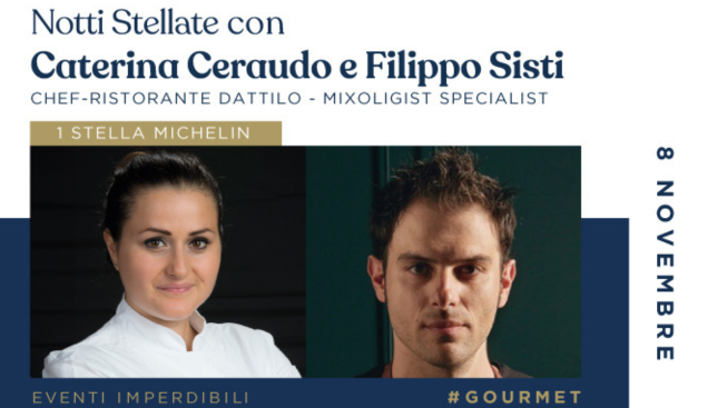 SPECIALE “NOTTE STELLATA” CON CATERINA CERAUDO E FILIPPO SISTI ALL’OSTERIA DEL FORTE