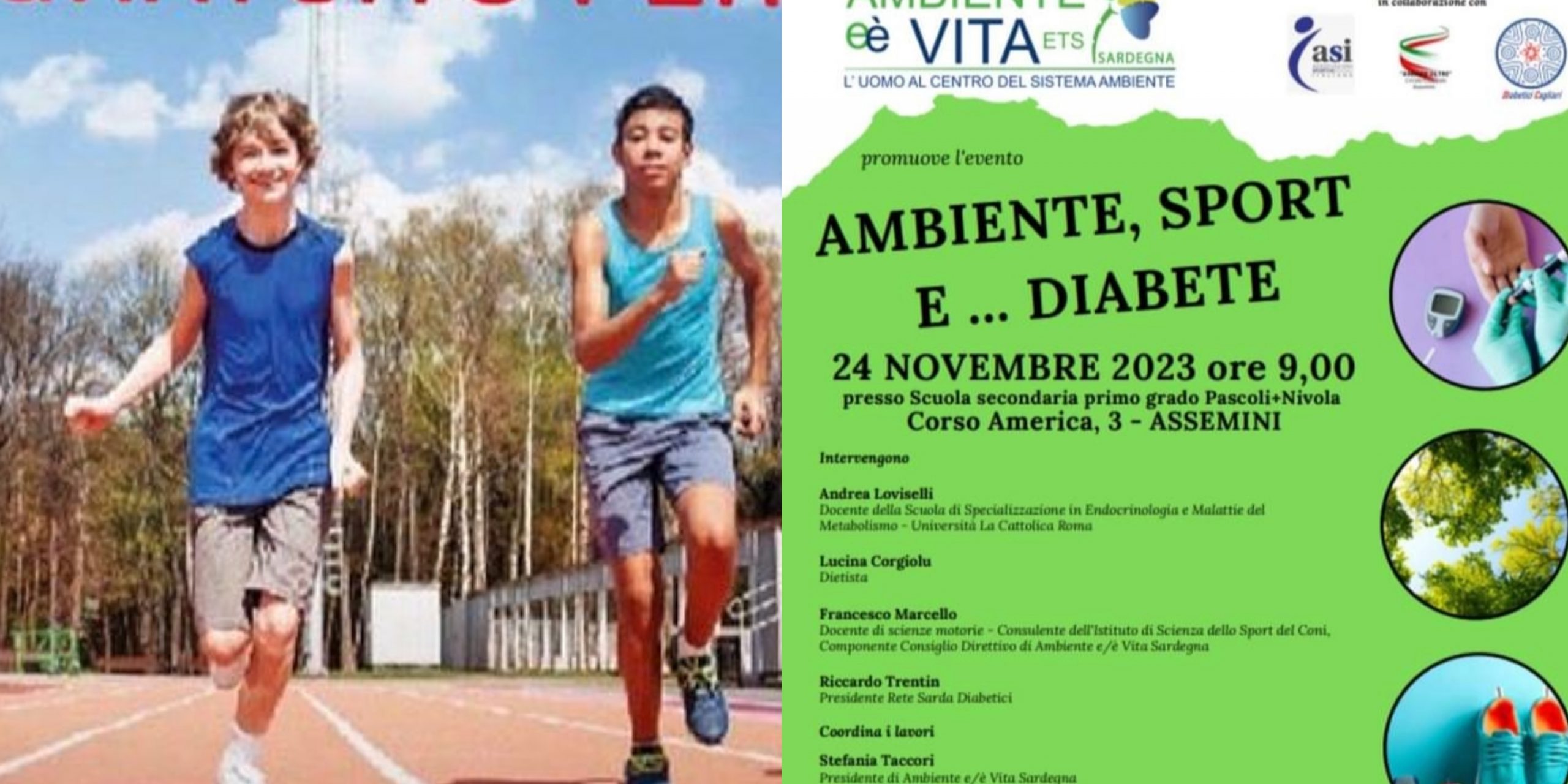 Assemini, il diabete si combatte con sport e cura dell’ambiente