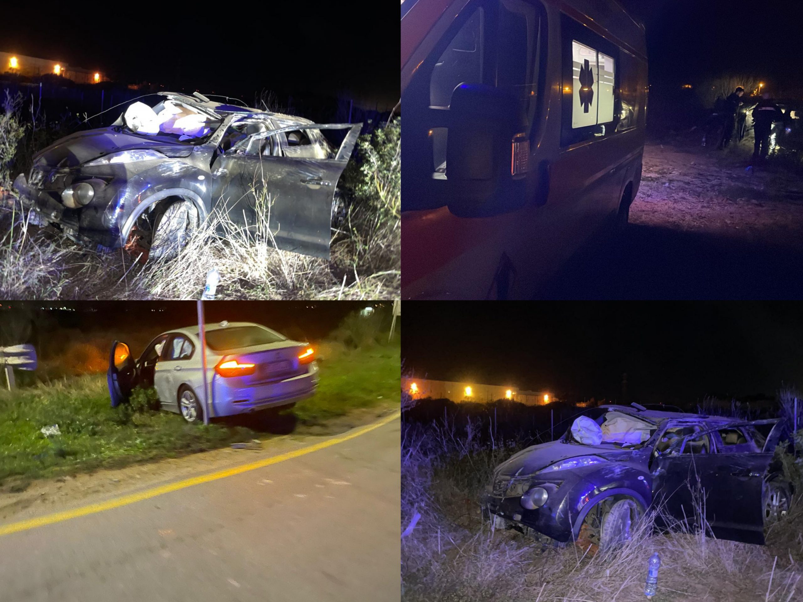 Cagliari, pauroso schianto tra auto a Macchiareddu: grave una donna di 50 anni