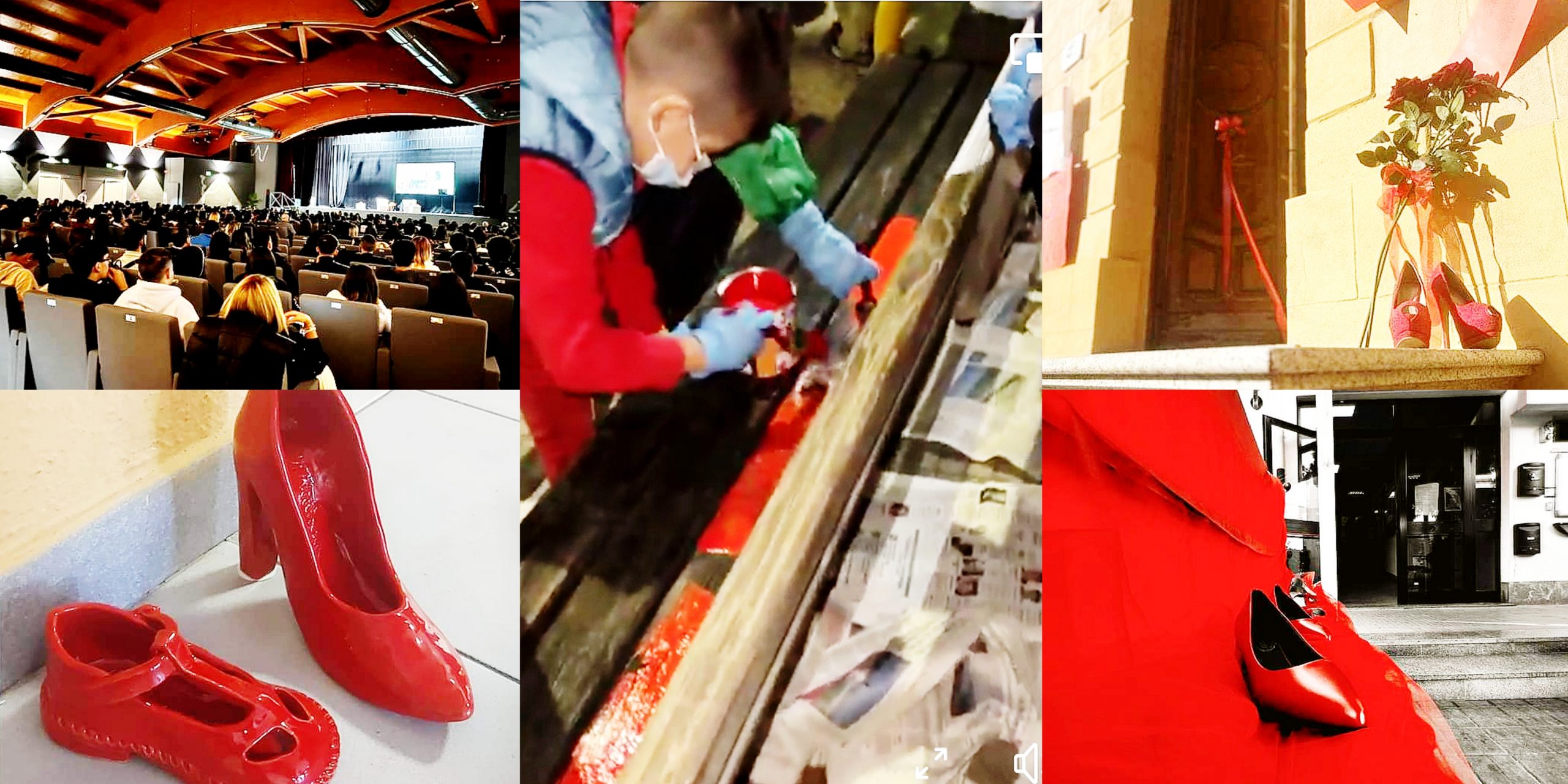 Sardegna, un lungo nastro rosso come simbolo della lotta alla violenza sulle donne