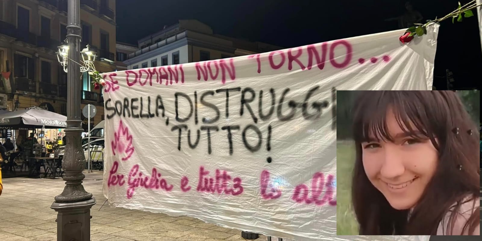 Femminicidi, rabbia e dolore in piazza Yenne a Cagliari: “Per Giulia e per tutte le altre”