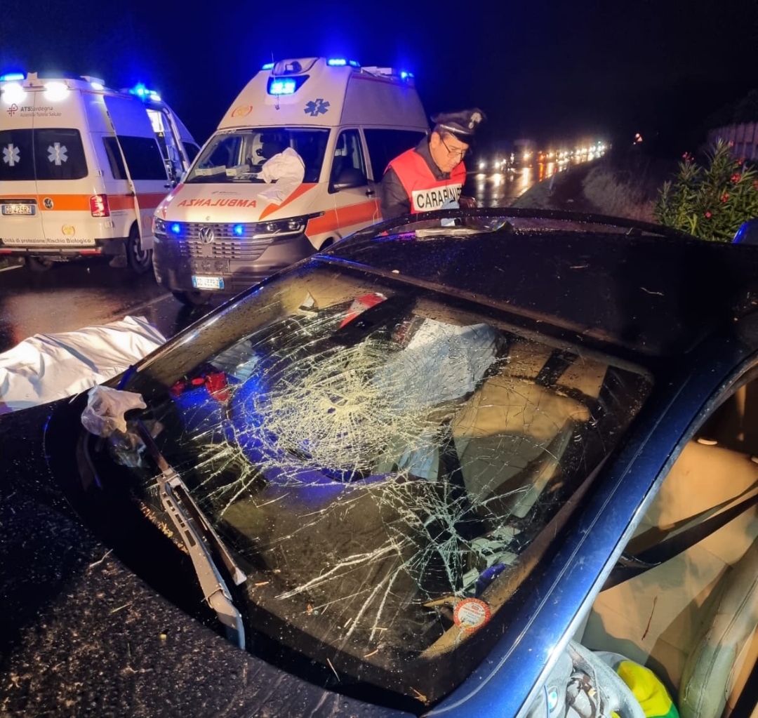 Tragico schianto contro il guardrail sulla Ss 387 a Soleminis, un morto e due feriti