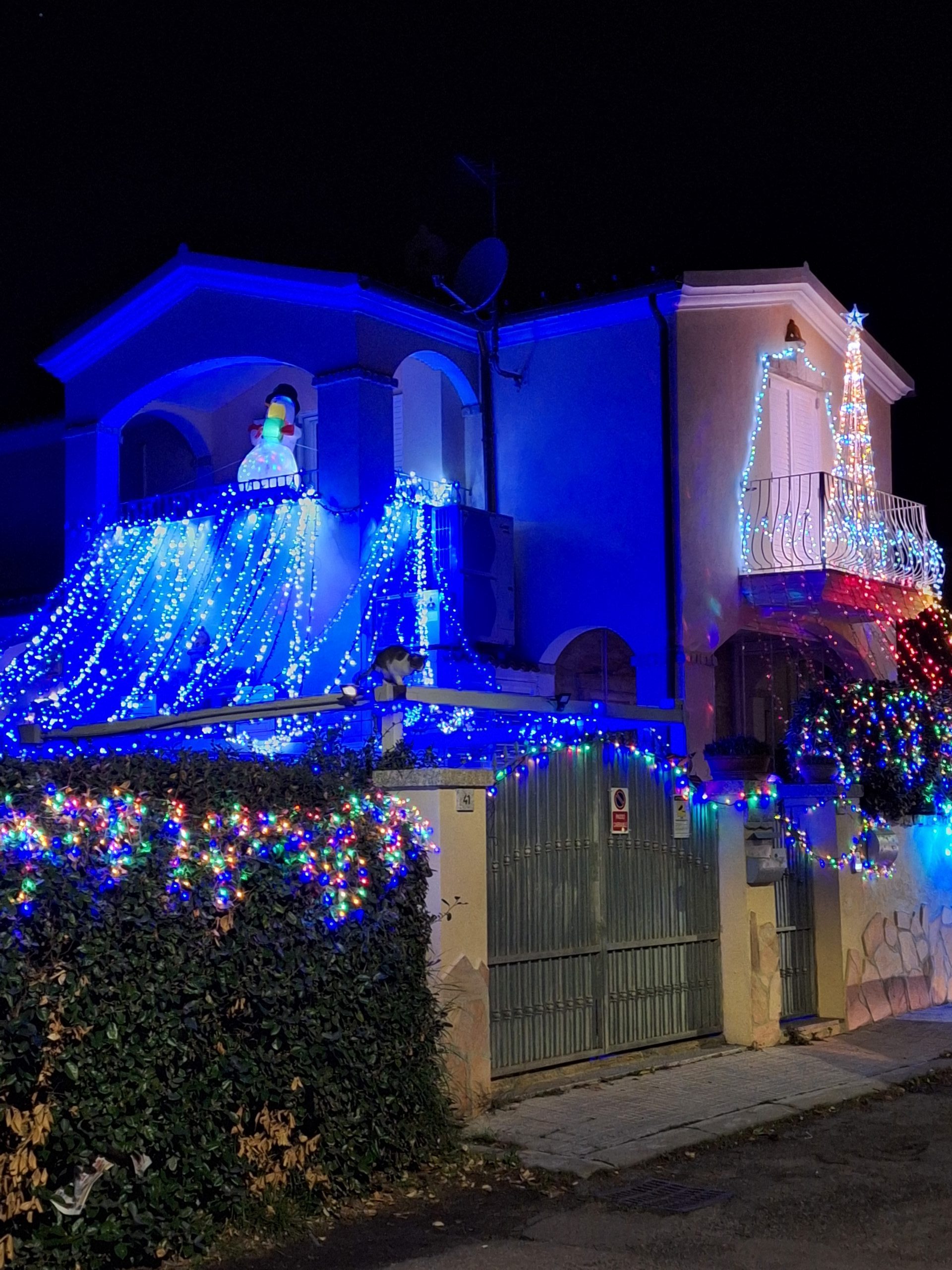 Concorso “Le migliori luminarie in Sardegna 2023”: casa Nieddu a Olbia