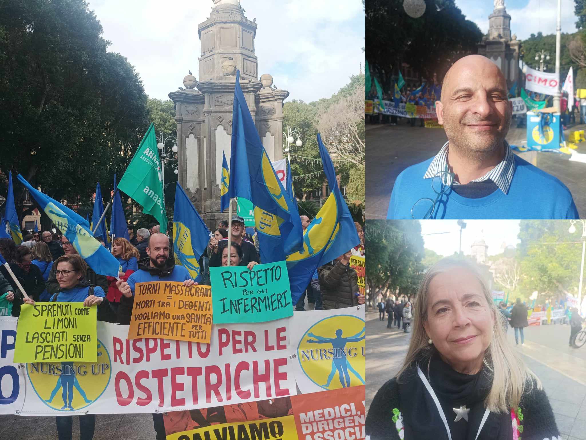 Medici e infermieri protestano a Cagliari: “Tanti colleghi fuggiti all’estero, impossibile curare bene i malati”