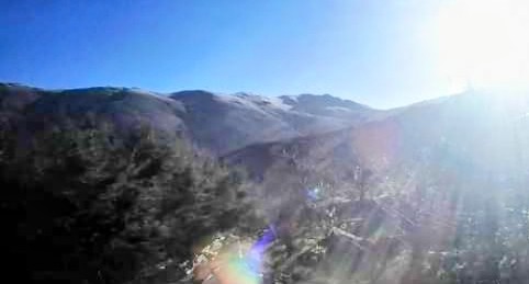 Freddo sul Gennargentu, ecco la prima neve a Desulo