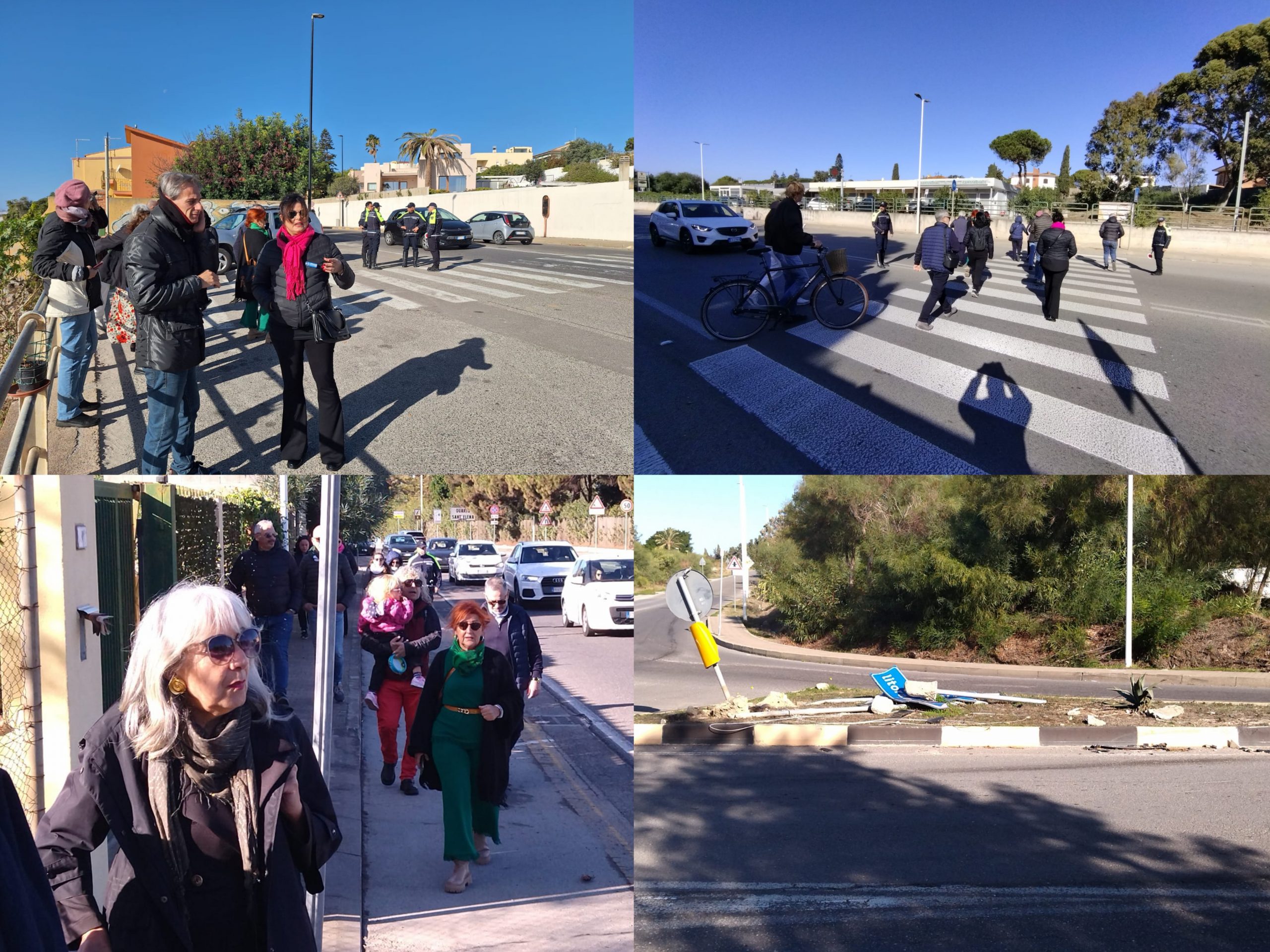 Quartu, la protesta di residenti e parenti delle vittime di Flumini: “Basta sangue in via Leonardo da Vinci”