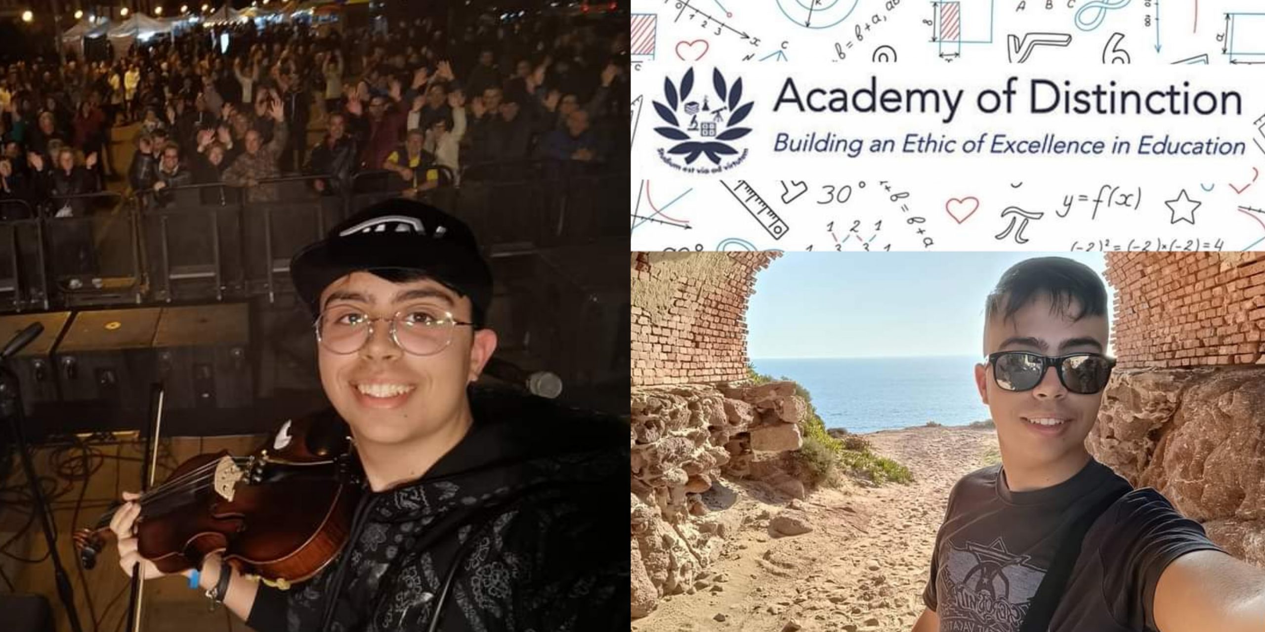 Sant’Antioco, il giovane violinista Giacomo Locci è un talento anche sui libri di scuola