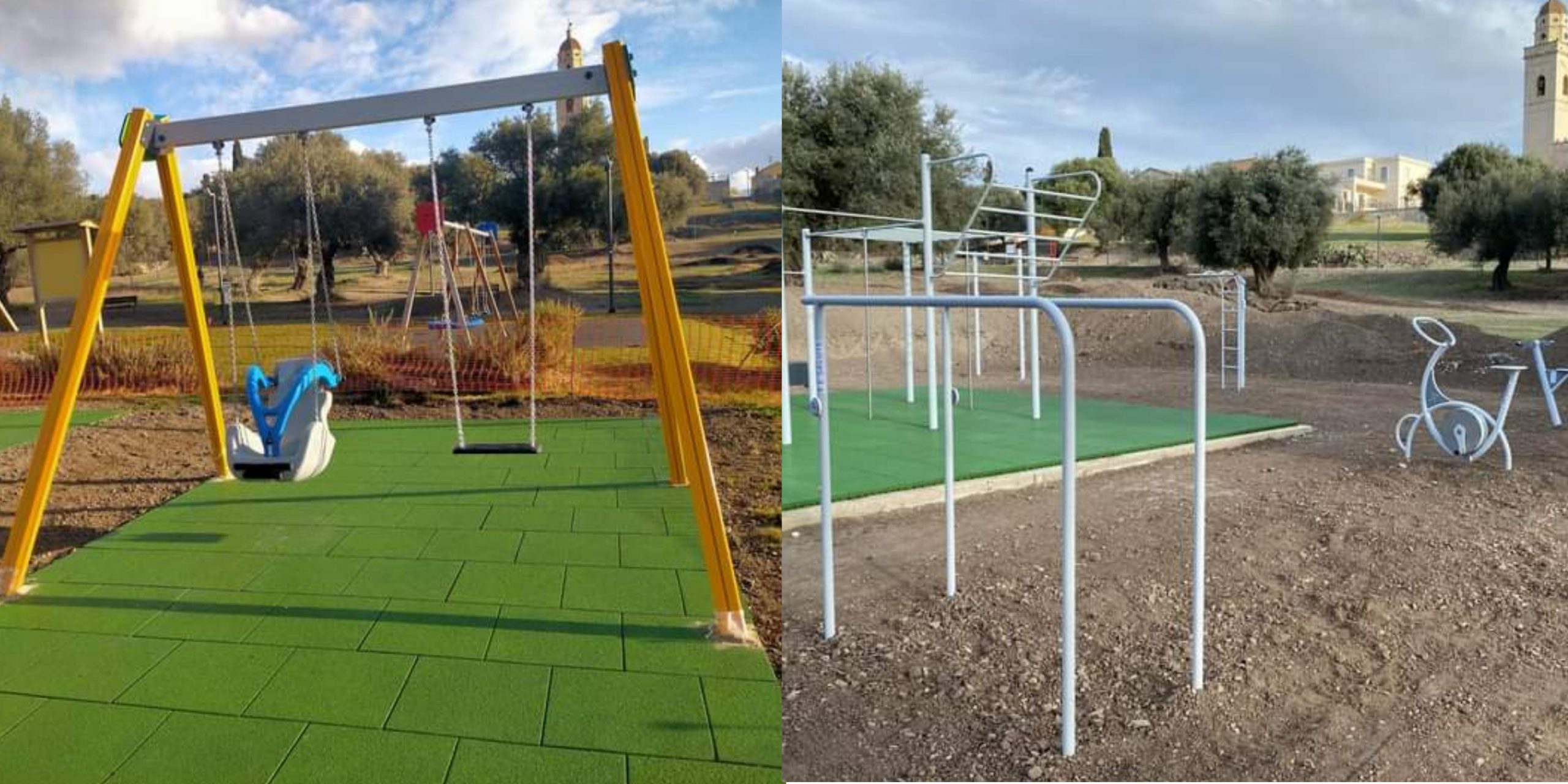 Giochi nuovi per bambini e un’area fitness al parco di Settimo San Pietro
