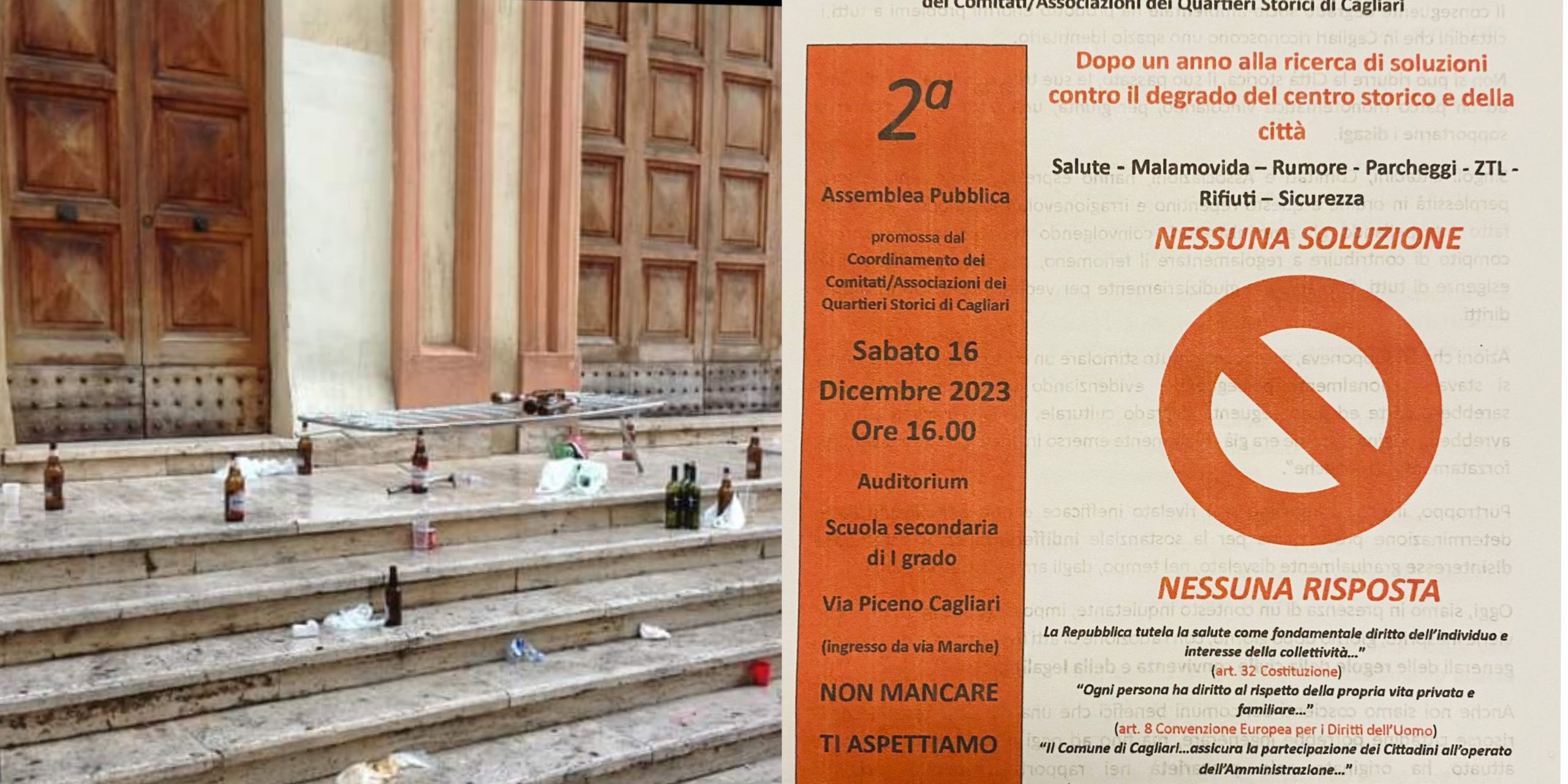 Stop alla malamovida a Cagliari, nuova assemblea del Coordinamento Comitati quartieri storici