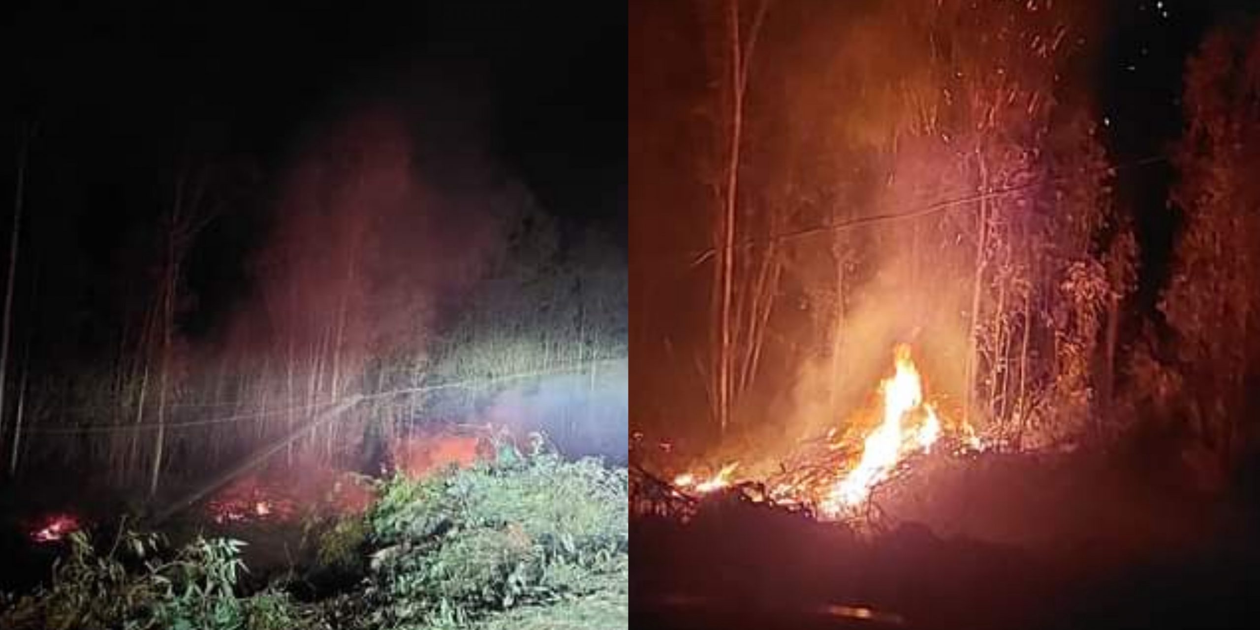 Paura ad Arborea per un vasto incendio nella vegetazione a Centro Due Sassu
