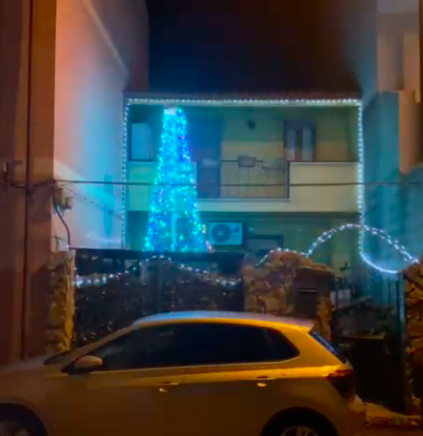 Concorso “Le migliori luminarie in Sardegna 2023”: casa Melis-Selene a Guspini