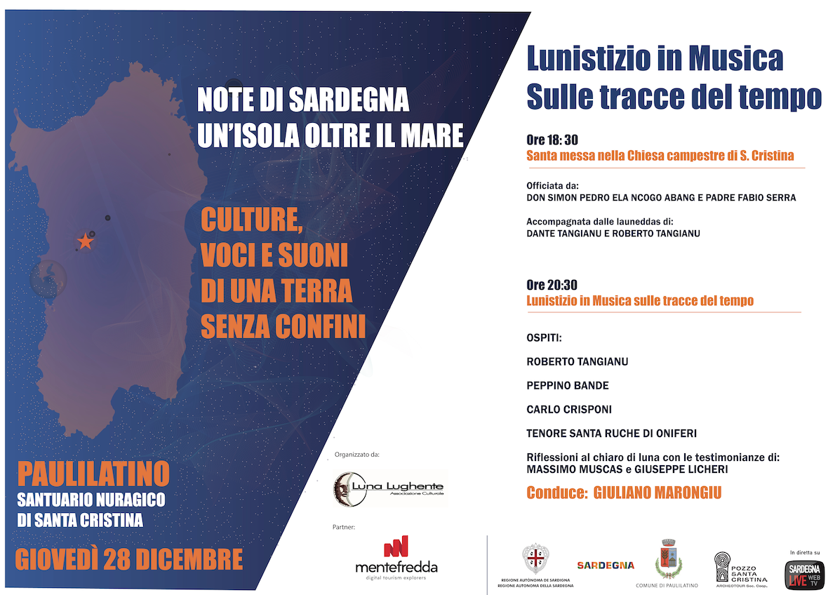 “Lunistizio in musica sulle tracce del tempo” il 28 dicembre al Pozzo di Santa Cristina