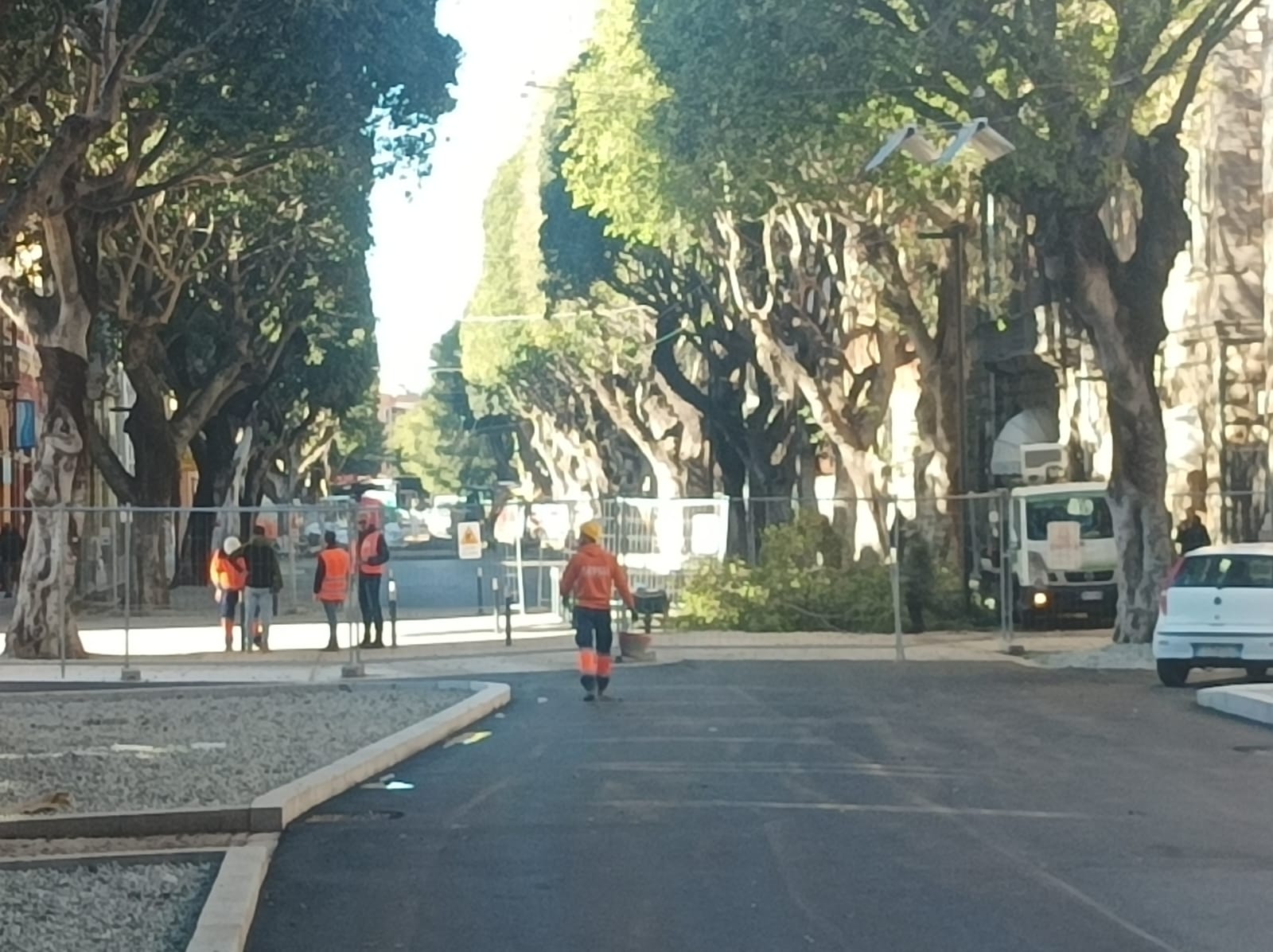 Cagliari, addio a 80 parcheggi nel viale Trieste più stretto: paletti davanti alla chiesa, nuova strada a maggio