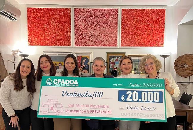 CFadda Fai da te: donati 20.000 euro per “Un camper per la prevenzione”