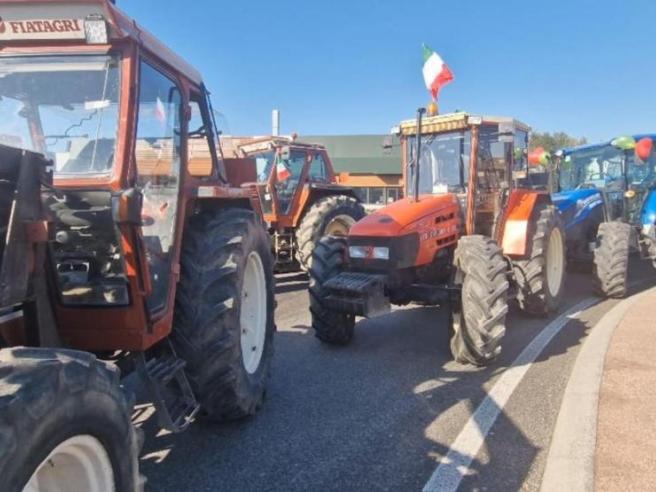 Cagliari, trattori al porto e agricoltori e pastori in trincea: “Costi folli e l’Europa vuole impedirci di lavorare”