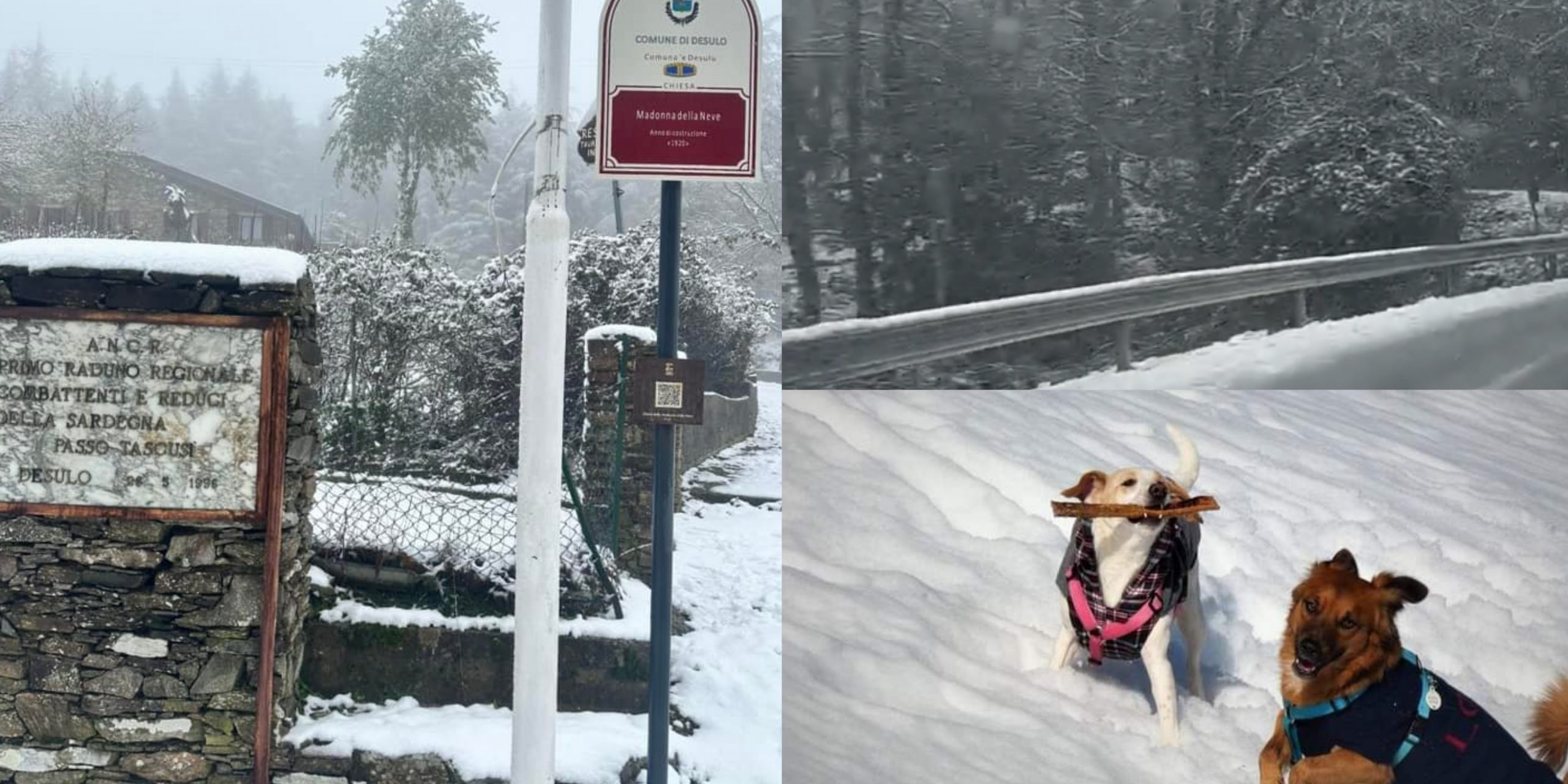 Vette dell’Isola imbiancate: la neve tanto attesa è finalmente arrivata