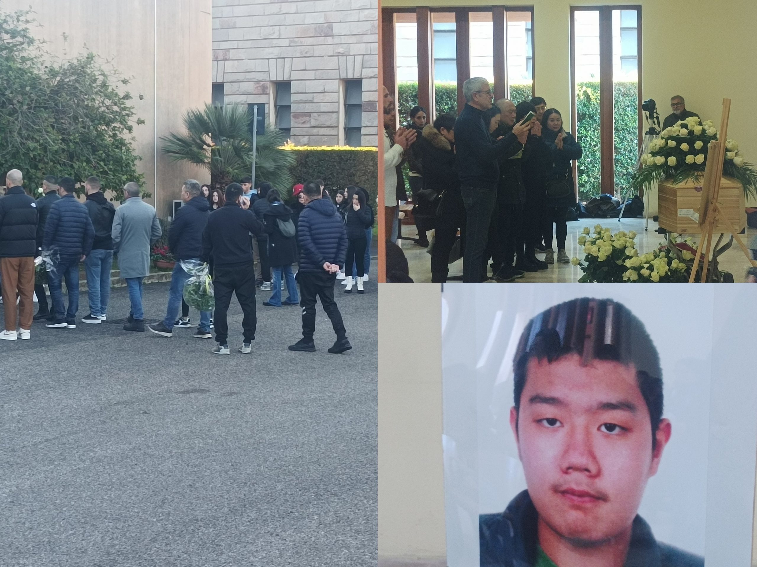 Cagliari, rose bianche e preghiere buddiste: il commosso addio al 15enne Xuanming Guan