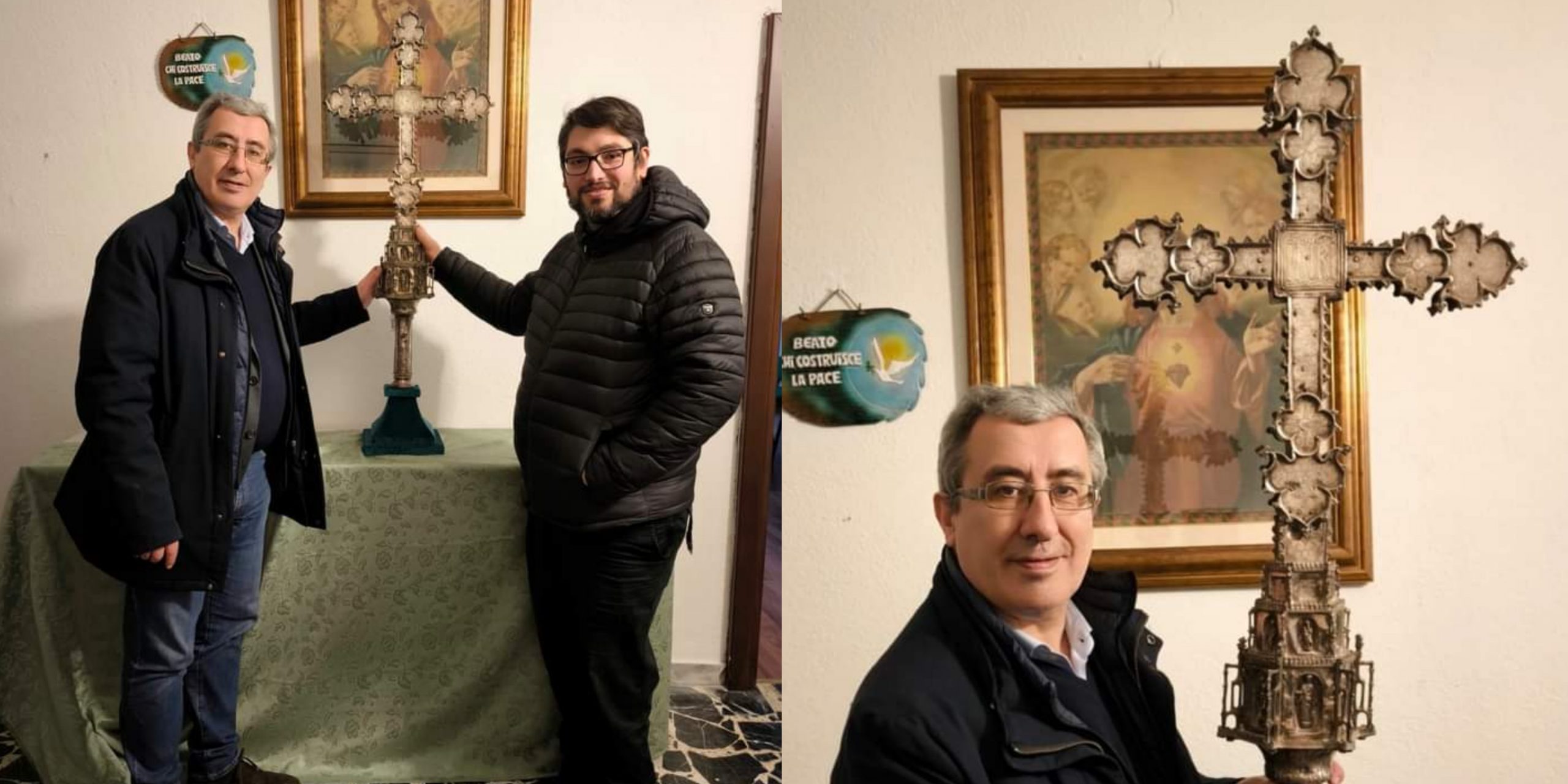 Mandas, solenne cerimonia e benedizione speciale per la croce trafugata