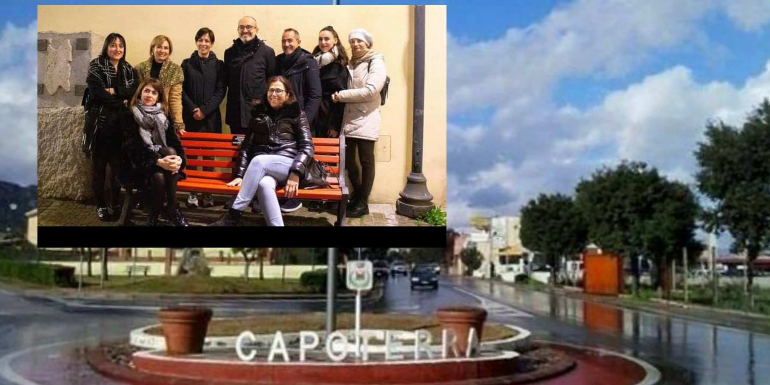 La panchina della discordia a  Capoterra