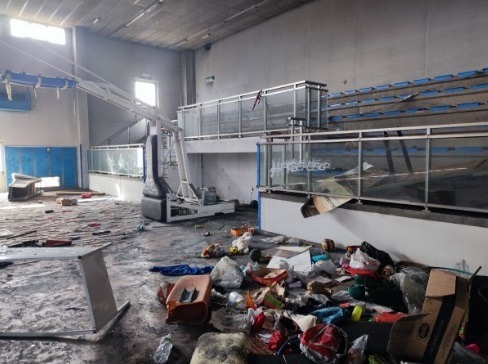 Palestra di Pirri distrutta da vandali e piromani: in arrivo sistemi antincendio e di allarme