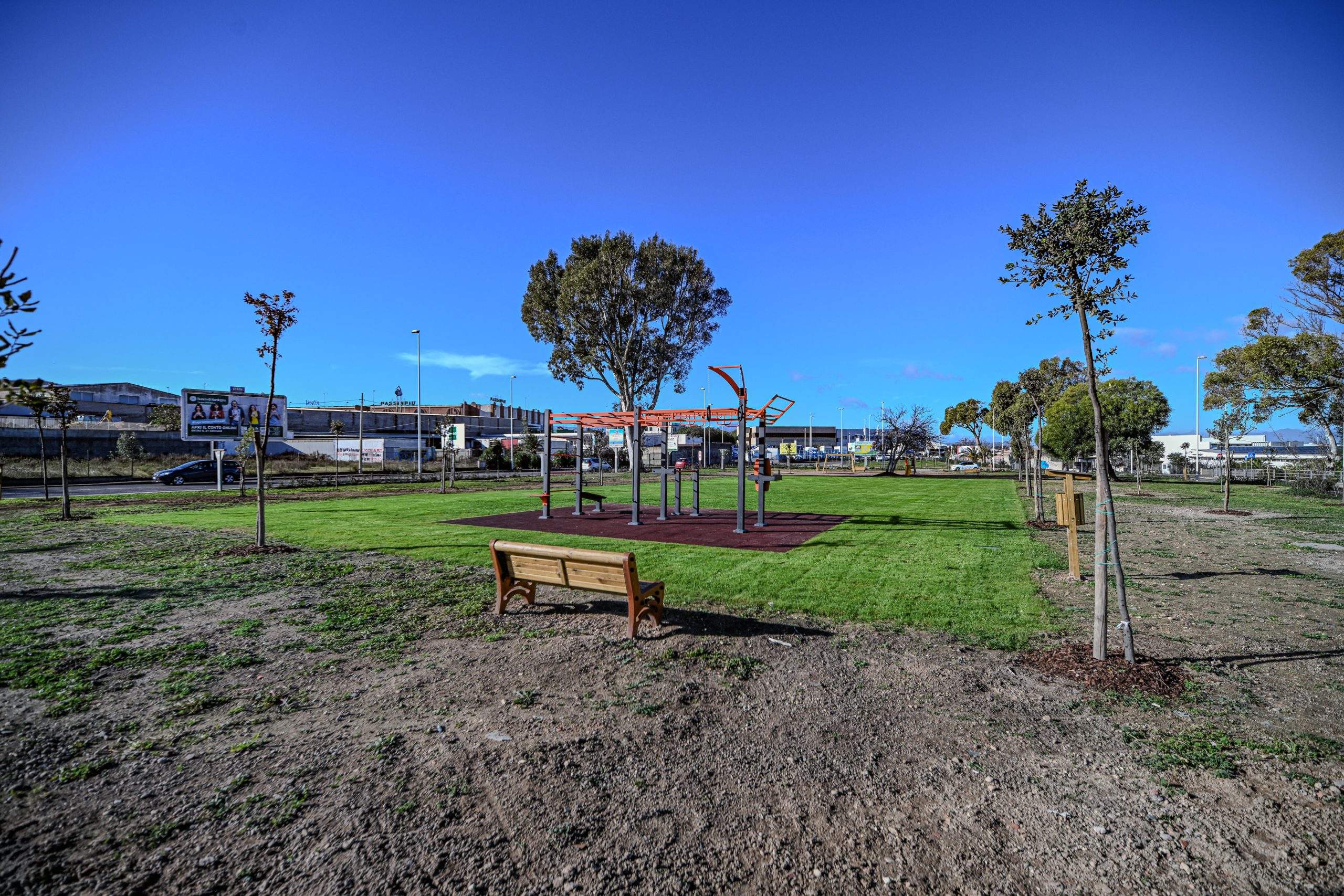 Aperte al pubblico due nuove aree verdi a Mulinu Becciu: c’è anche la palestra a cielo aperto