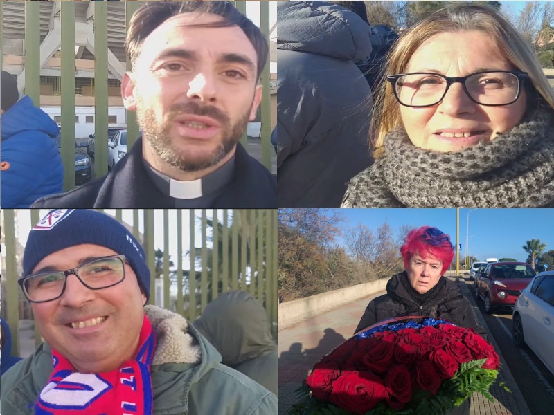 Folla sterminata per l’addio a Gigi Riva, lunghissime file alla camera ardente: “Qui per lui, uno di noi”