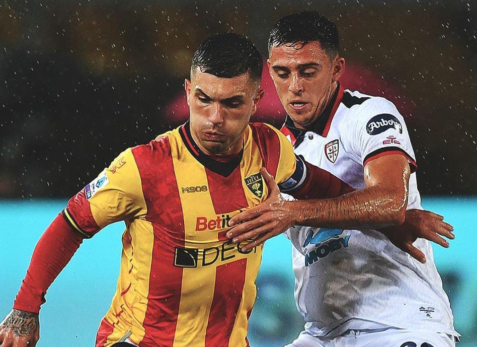 Lecce-Cagliari 1-1, i rossoblù si svegliano con un bel secondo tempo: Oristanio firma il pareggio