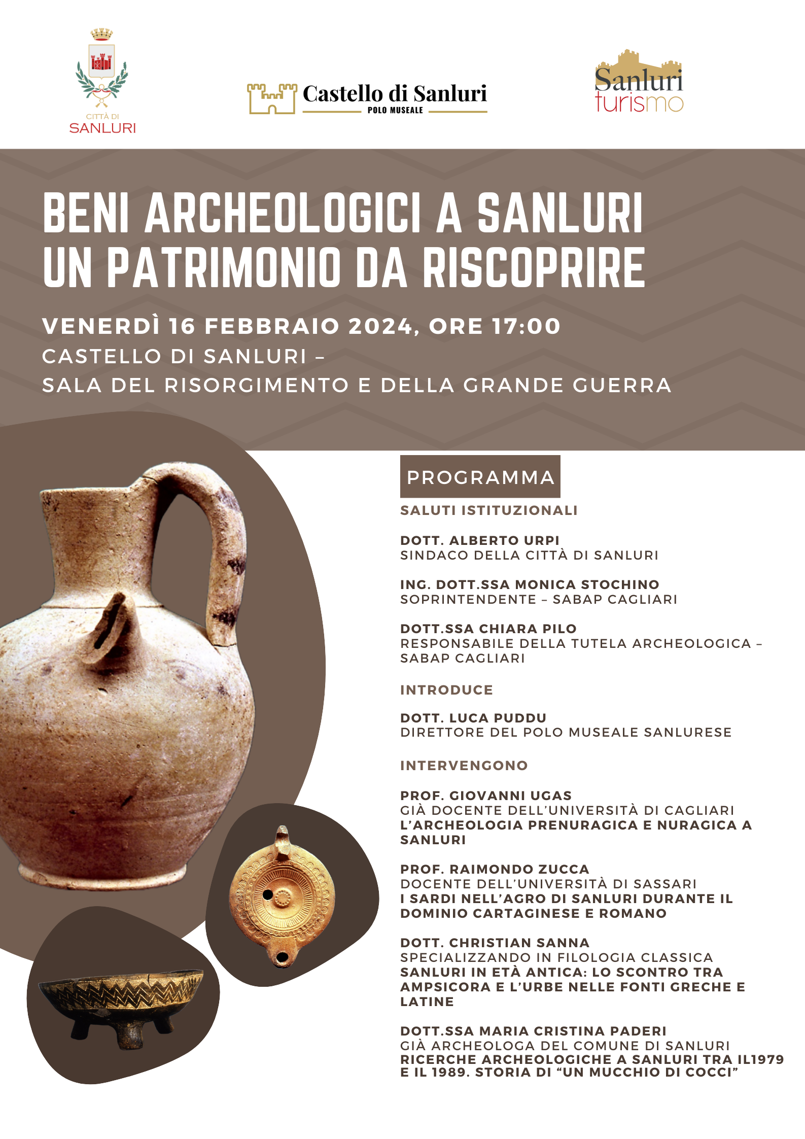 Convegno: “Beni archeologici a Sanluri, un patrimonio da riscoprire”