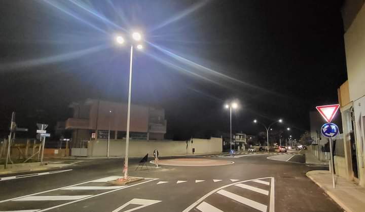 Assemini, ecco la rotatoria di via Piave: a breve entrerà in funzione