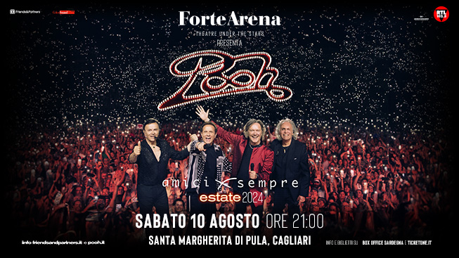 I POOH ARRIVANO ALLA FORTE ARENA CON  “AMICI X SEMPRE – ESTATE 2024”