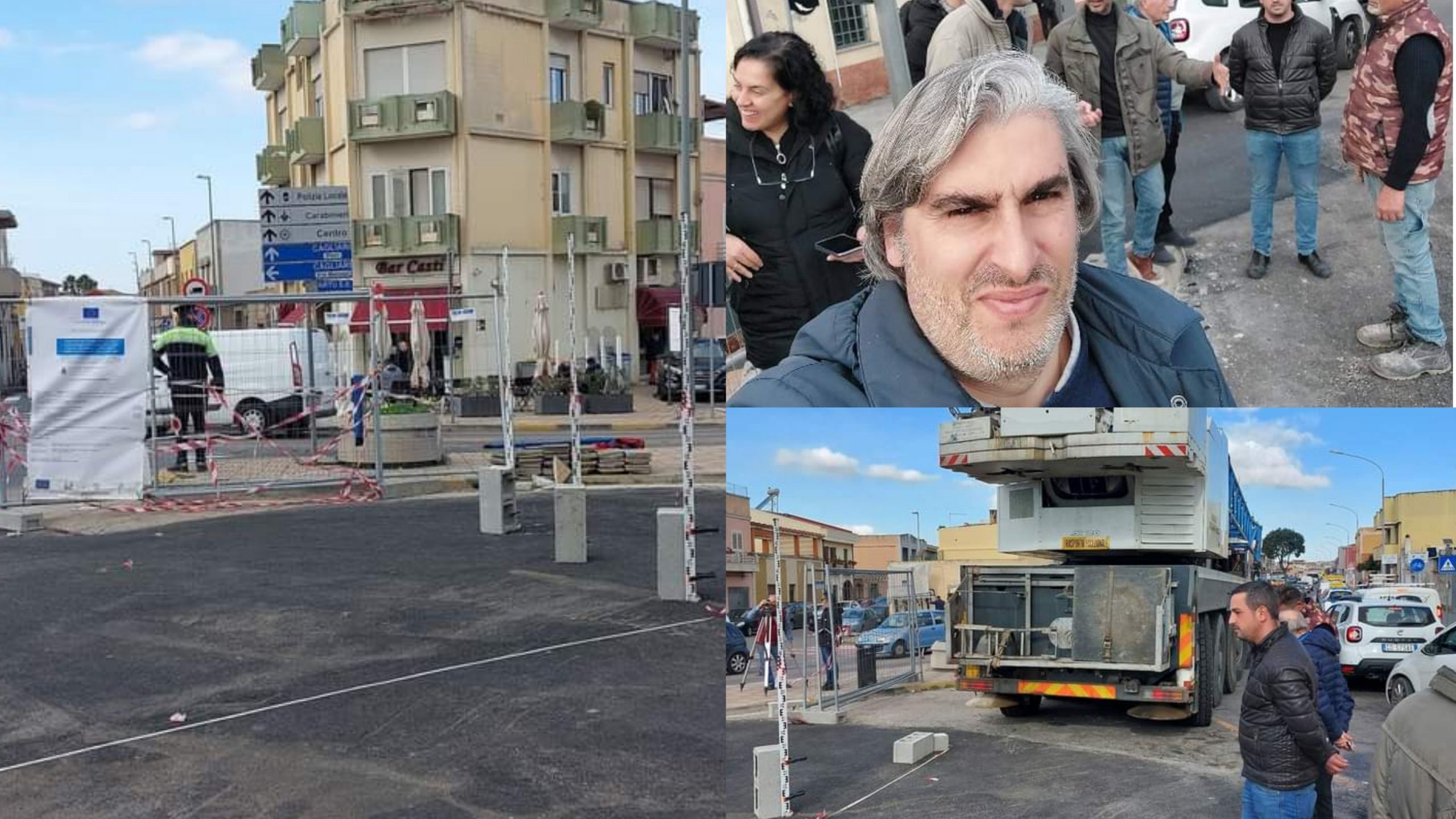 Monserrato, finito il collaudo della rotatoria: la strada sta per riaprire