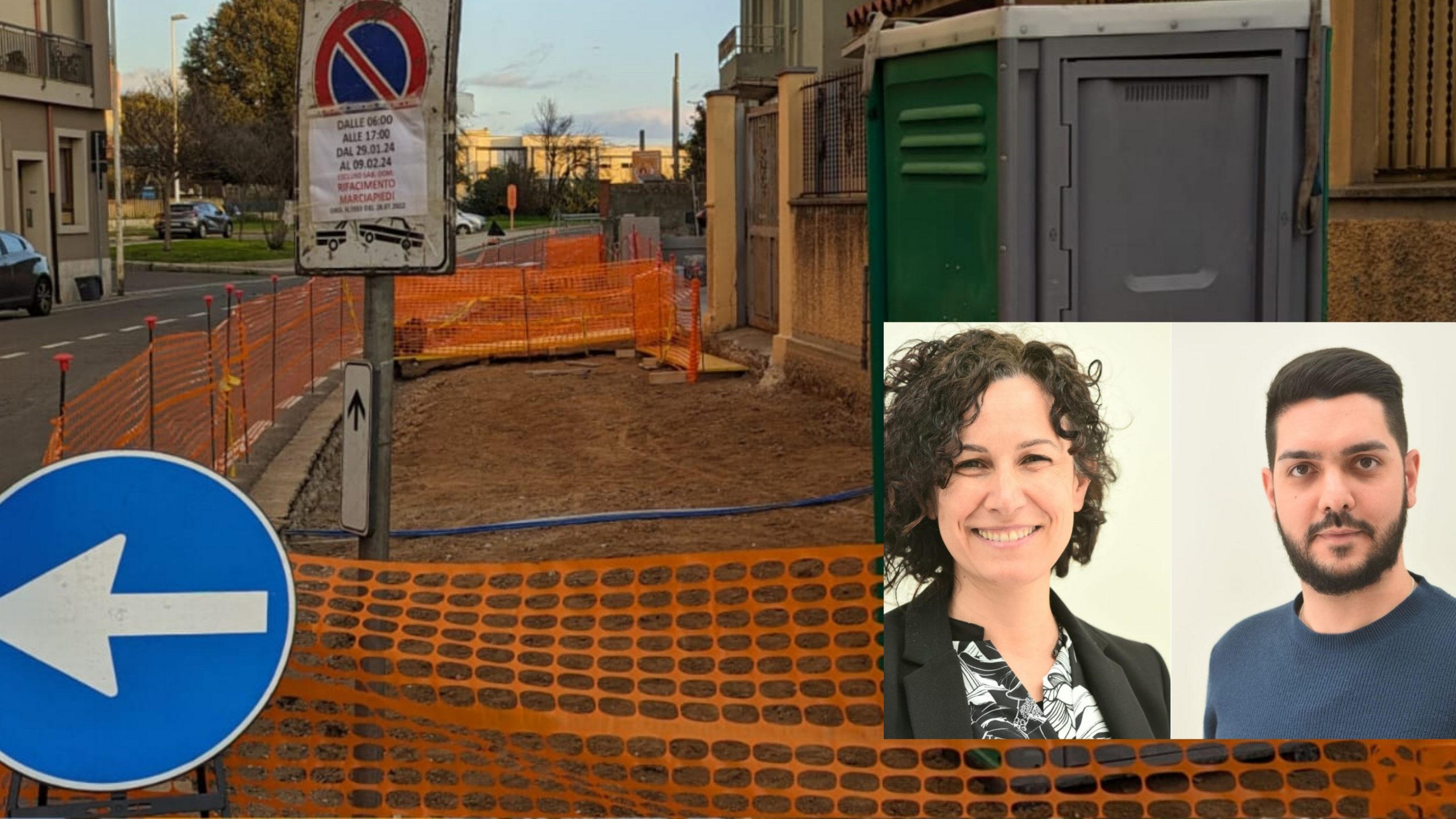 Pirri, iniziati i lavori di riqualificazione del marciapiede in via Risorgimento