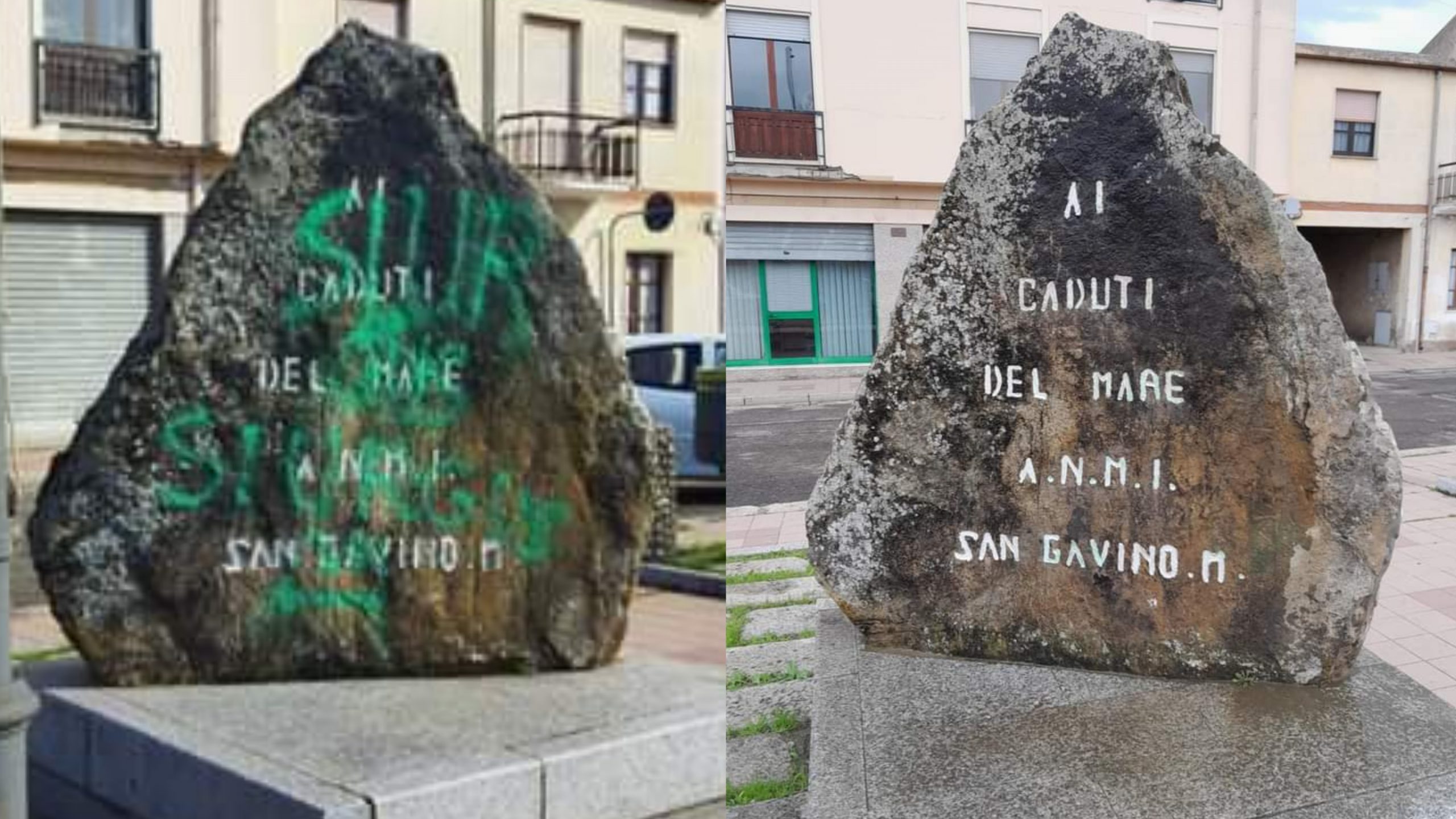 Vandali in maschera scatenati a San Gavino Monreale, strade scambiate per toilette a cielo aperto