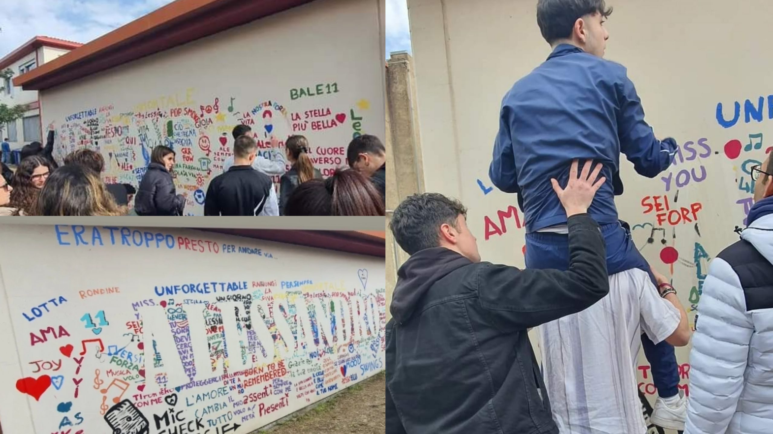 Scomparso per un male incurabile, un murale a Guspini per Alessandro Sanna