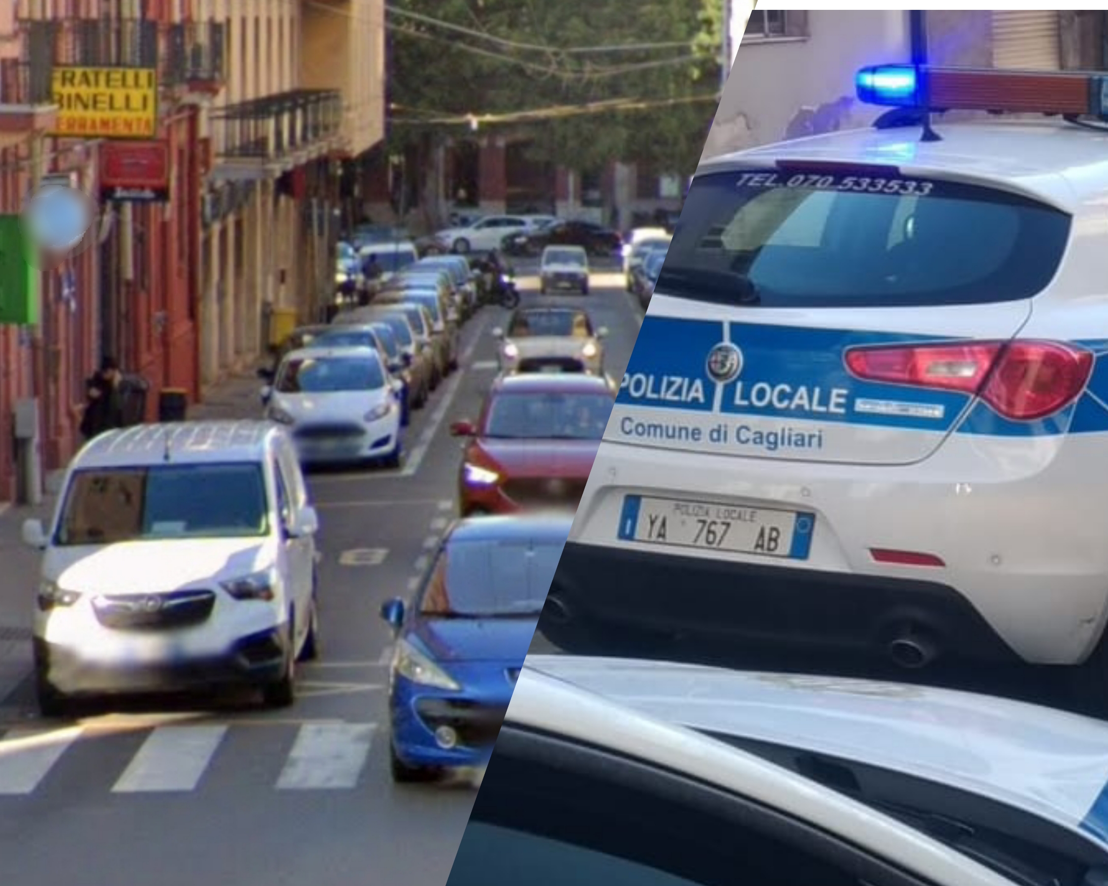 Cagliari, 41enne prende a calci la compagna in via Pola: poliziotto scende dall’autogrù e lo arresta