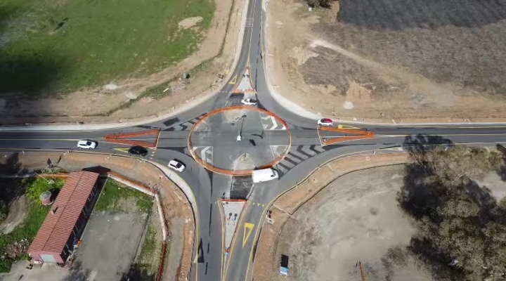 Rotatoria di S’Acqua Cotta, buona la prima a Villacidro